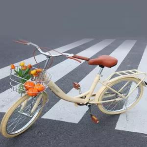 클래식 여성용 자전거 바구니 아줌마 운동 산책 장보기