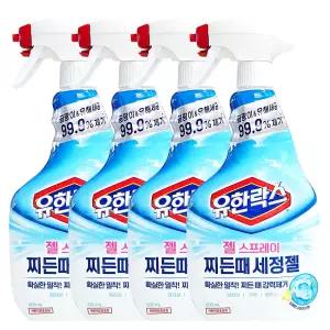 유한락스 젤 스프레이 찌든때 세정제 600mLX4개 / 화장실 주방 베란다 청소