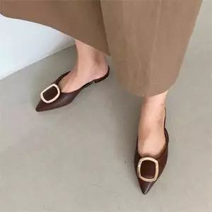 [오노마] ONM 플랫 슬리퍼구두 블로퍼힐 여성뮬 스틸레토