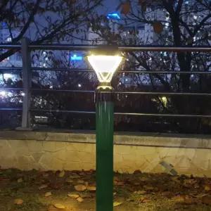 태양광충전 32LED 80MM 원형 휀스등 WARM테라스조명 화단 바닥 정원등 인테리어 잔디등 야외등