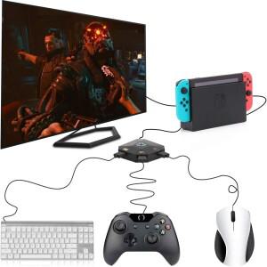 [호환품] 닌텐도 호환 Switch/Switch OLED/PS4/Xbox One/PS3/Xbox 360용 새 키보드 및 마우스 어댑터