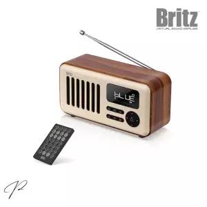 브리츠 BA-MK25 올인원 레트로 라디오 휴대용 블루투스 스피커