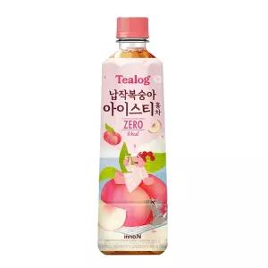 티로그 아이스티 제로칼로리 납작복숭아 500ml X 24개