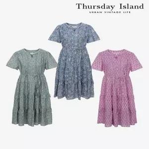 [써스데이아일랜드][Thursday Island] 플라워 패턴 롱 원피스(T244MOP248W)
