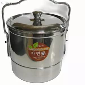 키친플라워 스텐 음식물 쓰레기통 4 5L 음식물처리기 날파리방지 캠핑용