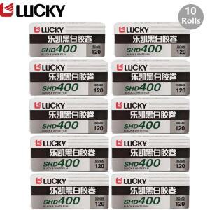 SHD 400 LUCKY O 필름, 흑백 네거티브 코닥 후지필름 카메라용, 만료일 2026, 120, 1-10 롤