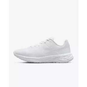 [Nike 국내매장판] 나이키 레볼루션 6 여성 화이트 올백 로드 런닝화 DC3729-102