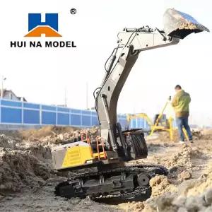 생활 수집품 Huina 1592 1593 1594 Rc 굴삭기 1/14 대형 덤퍼 트럭 크롤러 합금 트랙터 로더 제어 자동차