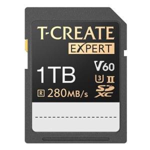 [미국배송] 팀그룹 T-전문가 1TB SD 카드 UHS-II SDXC U3 V60 읽기 속도 최대 280MB/S 캐논 소니 니콘 파나소닉 올림푸스 디지털 카메라 TTCSDY1TIIV6001과 호환되는 8K 4K 레코딩