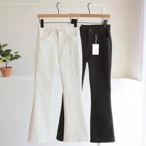 [잇수다] 피아라 부츠컷 스판 코튼 팬츠 (S-XL)
