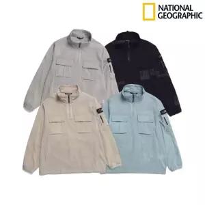 매장정품 NATIONALGEOGRAPHIC 내셔널지오그래픽 남여공용 디머 우븐 TRAINING SET 스탠카라 ANORAK N231UFT