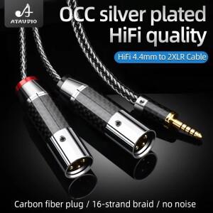 Hifi 4.4mm ~ 2XLR 케이블 고품질 은도금 OCC Sony WM1A/1Z PHA-1A/2A Z1R 4.4mm 업그레이드 케이블