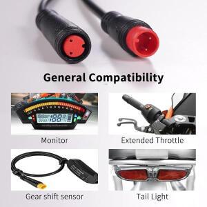 전기 자전거 모터 드라이브  스로틀용 호환 남성 여성 연장 케이블 센서 2 3 4 5핀 변환 커넥터