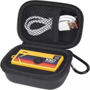 부볼 케이스 KODAK/FLATIC/마호후푸 미니 열쇠고리 카메라 DIY 폼 삽입 및 메쉬 포켓이 있는 보관 가방