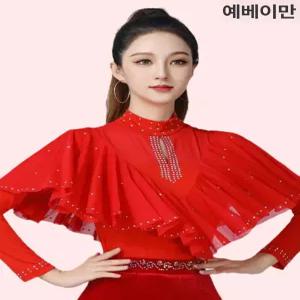 라인댄스 상의 하의 스팽글 상하의 스커트 퍼플 티셔츠