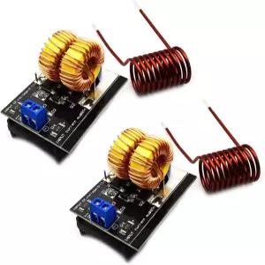 DEVMO 2Pcs 미니 저전압 ZVS 인덕션 히터 기계 제품 전압 5V-12V