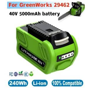 40V 배터리 5Ah 충전식 G-MAX 리튬 이온 적용 대상 Greenworks용 잔디 깎는 기계 전동 공구용 교체