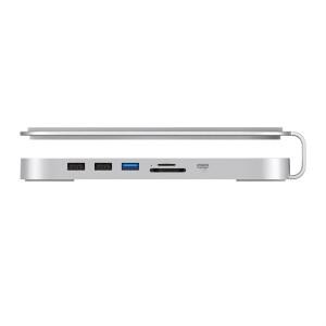 ABT 호환-M2 NVME SSD 케이스 USB C 허브 하드 드라이브 인클로저 타입 도킹 스테이션 4K M.2 M1 맥 미니/