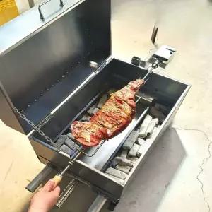 돼지통구이 통돼지바베큐기계 회전 그릴 장비 단일