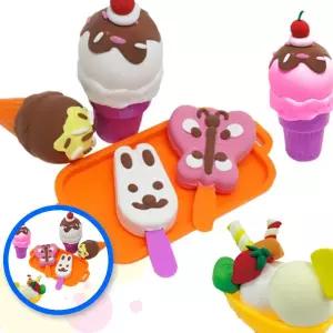 위월천 아키우네 클레이 아이스크림 만들기 DIY 키트 5색 몰드 어린이 여름교구 유치원클레이교구 플레이도