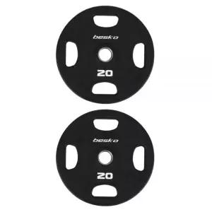 아리프 바벨 TPU 4홀 중량 원판 웨이트 크로스핏 20kg 2개 MNS