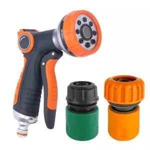 정원 베란다 화분 스프레이건 청소건 8기능 물분사기 세트(16-19mm)
