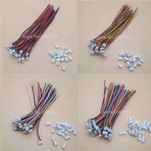 마이크로 JST 1.25mm 1.25 JST 2P 3P 4P 5P 6P 8핀 암 커넥터 플러그 + 수 플러그 (와이어 포함) 20세트