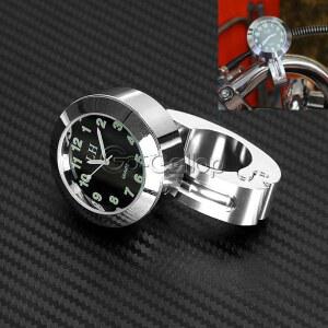 Harley Davidson Dyna Softail Sportster Touring용 오토바이 핸들바 시계