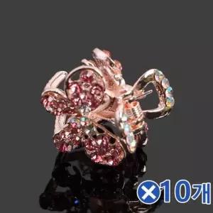 TBZ 포인트 라이크 헤어집게핀 핑크x10개 여자머리핀 집게삔