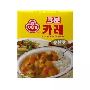 오뚜기 3분카레(순한맛)200g 오뚜기 3분카레 즉석카레 오뚜기카레 커리