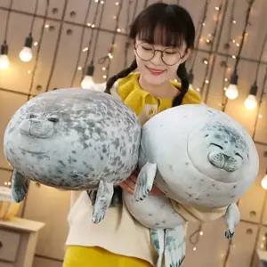 쌍문상회 지금 필요한 하프 물범 물개 쿠션 인형 대형 2size/모찌 바다표범