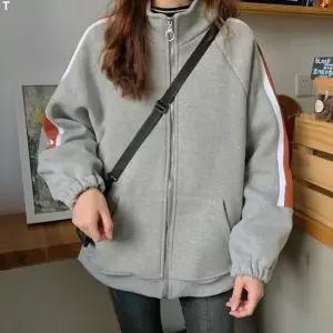친절한탄씨 여성 기모 배색라인 집업 WS-JK28 점퍼 야상 패딩 후드집업점퍼