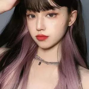 그라데이션 컬러 브릿지 헤어피스 5p 포인트 투톤가발