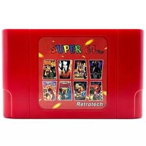N64 비디오 게임 콘솔용 리트로텍 슈퍼 64 플러스 340 인 멀티 카트리지 지침