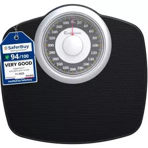 아담슨 A25 체중계 - 최대 400파운드 5.3인치 다이얼 12.4인치 x 10.2인치 플랫폼 미끄럼 방지 고무 표면