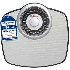 아담슨 A25 체중계 - 최대 400파운드 5.3인치 다이얼 13.77인치 x 14.17인치 플랫폼 미끄럼 방지 고무 표면