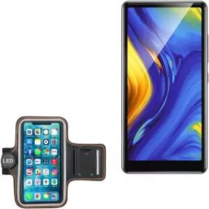 AGPtek T03S MP3와 호환되는 박스웨이브 케이스 - 조그브라이트 스포츠 암밴드 고감도 안전등 LED 러너