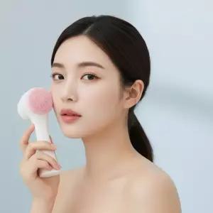 딥클렌징 실리콘 페이스브러시 2WAY 이중 미세모 모공세안기 핸디형