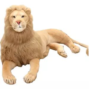 사파리 사자 인형 대형 큰 라이온 장난감 장식품 표범 빅사이즈 아프리카 봉제 애착