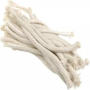 AYLIFU 20PCS 4 원형 면 오일 심지 캔들 윅스 제작용 5cm 직경 8mm/03인치 램프 실험 용품 교육 장비 DIY