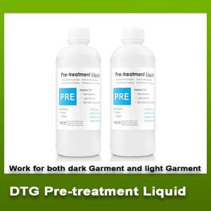 호환 DTG 프린터용 직물 안료 잉크 프리코팅용 직물 전처리액 밝은 색상 및 어두운 색상 모두 사용 가능