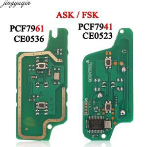 호환 Jingyuqin 원격 키보드 푸조 107 307 407 308 408 607 시트로엥 C2 C3 C4 C5 ASK/FSK CE0523/0536, ID46 PCF7941/7961 433MHZ