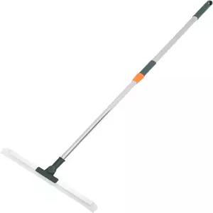 니양글 실리콘 샤워 스퀴지 36cm 칼날과 긴 손잡이 욕실 주방 유리 청소용 바닥 및 타일 스크레이퍼 가정용