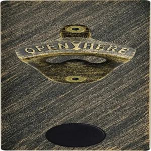 빈티지 금속판이 냉장고 냉동 스박스에 자석으로 부착된 마그네틱 주철 맥주병 오프너 벽걸이 및 강력한 캡