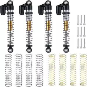 1/24번째 48mm RC 카 쇼크 알루미늄 합금 흡수 댐퍼 모든 AXIC SCX24 AXI90081 데드볼트 블랙