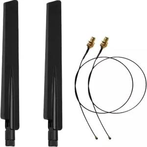 무선 카드 라우터 데스크탑 PC ITX 게이밍 빌드 FPV UAV 드론 PS4 esp8266을 위한 10dBi 2.4GHz 5G 듀얼