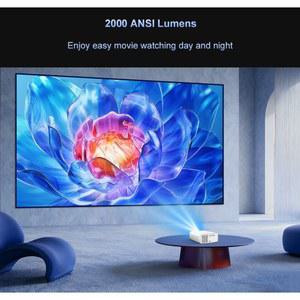 빔프로젝터 플릭스톤 E900 미니 4K 지원합니다 루멘 2000ANSI 디코딩 휴대용 WIFI 프로젝터는 HDR10 홈시어터를