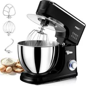 1500W 8.45QT 스탠드 믹서 거품기 반죽 후크 및 비터가 포함된 6단 전기 빵 케이크 샐러드 쿠키를 굽는