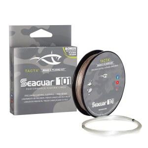 SEAGUAR TACTX 브레이드 카모 낚싯줄 및 불소 2.7KG(6파운드) 리더 키트,