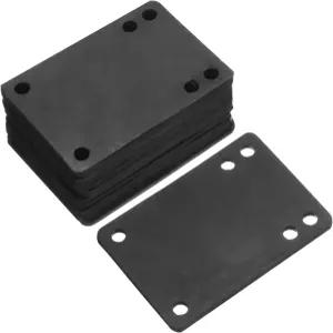 파티킬 3mm/1/8인치 스케이트보드 라이저 패드 트럭 크루저용 고무 앵글 웨지 충격 10팩 블랙